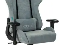 Кресло игровое бюрократ viking knight lt28 fabric серо-голубой крестовина металл