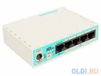 Маршрутизатор mikrotik rb750r2 hex lite  with 850mhz cpu, 64mb ram,