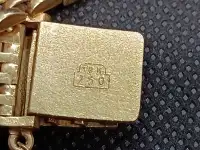 Винтажные Золотые часы Omega 18k с 4 бриллиантами, фотография 4