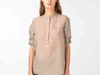 Льняная женская рубашка lacoste
