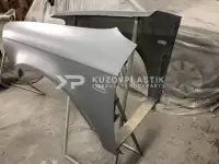 Крыло на Ауди А4 B7 из стеклопластика., фотография 6