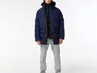 Мужская удлинённая куртка lacoste с капюшоном