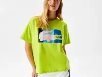 Женская футболка lacoste loose fit