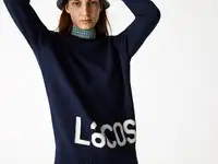 Женский свитер lacoste из шерсти и хлопка