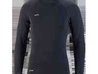 Термобелье майка сивера сноуи вп(м) с воротником и полуперчаткой мужская черная