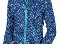 Ветровка женская непромокаемая мембранная  mac in a sac elle т.синяя в горошек