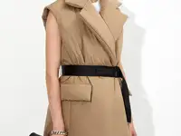 Жилет с контрастным поясом vassa&co