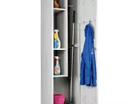 Шкаф металлический хозяйственный практик "ls-11-50", 2 отделения, 1830х500х500 мм, 26 кг,