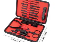 Профессиональный маникюрныйпедикюрный набор 15 предметов, фотография 6