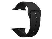 Силиконовый ремешок deppa band silicone для apple watch 42/44 mm (47129). черный