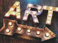 Объемные световые буквы в ретро стиле, фотография 10