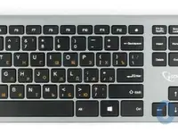 Клавиатура беспроводная gembird kbw-1 usb серебристый