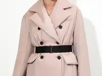 Куртка с контрастным поясом-стропой vassa&co