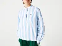 Женская рубашка в полоску lacoste heritage