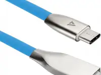 Кабель type-c 1.2м acd acd-u922-c2l плоский синий