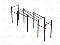 Воркаут  20 (89) | двойной рукоход и шесть турников