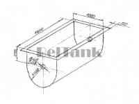 Емкость ванна нержавеющая 10 куб.м. для пищевых жидкостей из нержавеющей стали, 50-1 ТУ ВУ