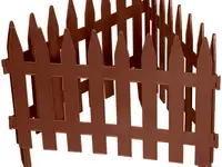 Забор декоративный "рейка", 28 х 300 см, терракот, россия// palisad