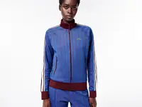 Жаккардовый свитшот lacoste с монограммой  на молнии