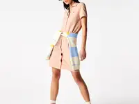 Женское платье-поло lacoste на пуговицах из хлопка