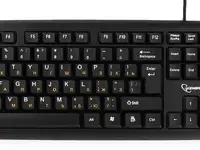 Клавиатура проводная gembird kb-8320uxl-bl usb черный