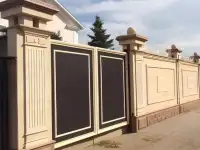 Забор из травертина и гранита на заказ. Монтаж забора с 20-летним опытом, фотография 3