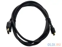 Кабель hdmi-microhdmi gembird/cablexpert, 1.8м, v1.3, 19m/19m, черный, позол.разъемы, экран, пакет 