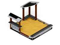 Песочный дворик с горкой ио 6.01.05-04 (техно)