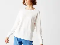 Женский свитер lacoste из смеси хлопка и льна