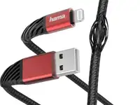 Кабель lightning 1.5м hama 00187217 круглый черный