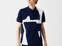 Мужская рубашка поло lacoste classic fit heritage из хлопка