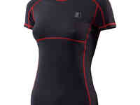 Термобелье майка сивера годобль с короткими рукавами женская т.серая