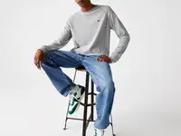 Мужской свитер lacoste с круглым вырезом