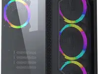 Корпус atx powercase mistral x4 mesh led без бп чёрный