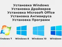 Установка windows, драйверов, антивируса, необходимых программ