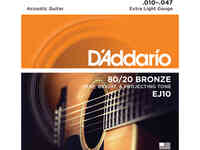 Струны для акустических гитар d'addario ej10