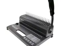 Переплетчик office kit b2112n a4/перф.12л.сшив/макс.450л./пластик.пруж. (4.5-51мм)