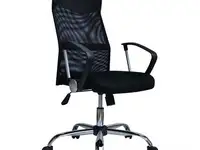 Кресло brabix "flash mg-302", с подлокотниками, хром, черное, 530867