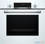 Духовой шкаф электрический bosch hbf534ew0q белый/серебристый