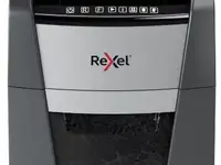 Шредер rexel optimum autofeed 90x черный с автоподачей (секр.p-4)/фрагменты/90лист./34лтр./скрепки/с
