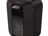 Шредер fellowes powershred lx41 черный (секр.p-4)/перекрестный/8лист./17лтр./скрепки/скобы/пл.карты