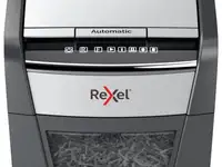 Шредер rexel optimum autofeed 45x черный с автоподачей (секр.p-4)/фрагменты/45лист./20лтр./скрепки/с
