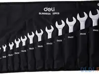 Набор двусторонних гаечных ключей 12 шт deli dl160012a спецификация: 6x7мм, 8x9мм,