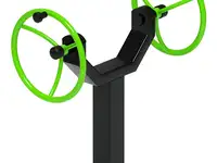 Рули (положение сидя) зеленый - уличный тренажер - ст 106-12