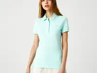 Женское поло lacoste slim fit из эластичного хлопка