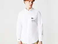 Мужская рубашка lacoste slim fit