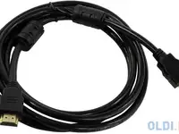 Кабель hdmi 25м 5bites apc-200-250f круглый черный