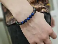 Браслет из натуральных камней агата и тигрового глаза, фотография 2