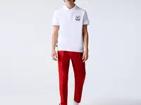 Мужское поло lacoste  regular fit для тенниса