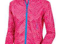 Ветровка женская непромокаемая мембранная  mac in a sac elle розовая в горошек